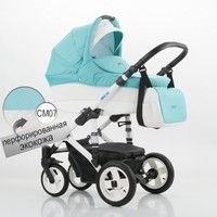Коляска 2 в 1 Izacco Z-1 перфорированная эко-кожа