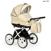 Коляска 2 в 1 Indigo Carmen S Classic 14" (эко-кожа)