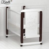 Детская кроватка Kitelli Micio (колеса-качалка)