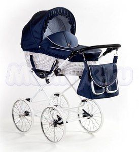 Коляска 2 в 1 Lonex Classic Retro R-White