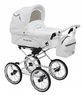 Коляска 2 в 1 Maxima Elite White Кожа
