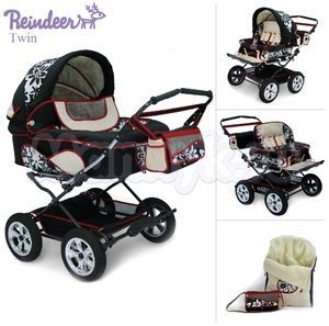 Коляска для двойни 2 в 1 Reindeer Twin